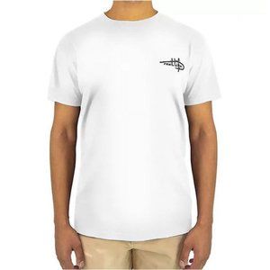 Reel Life Men's Neptune Ocean Washed Shortsleeve Graphic TEE White Medium NWT